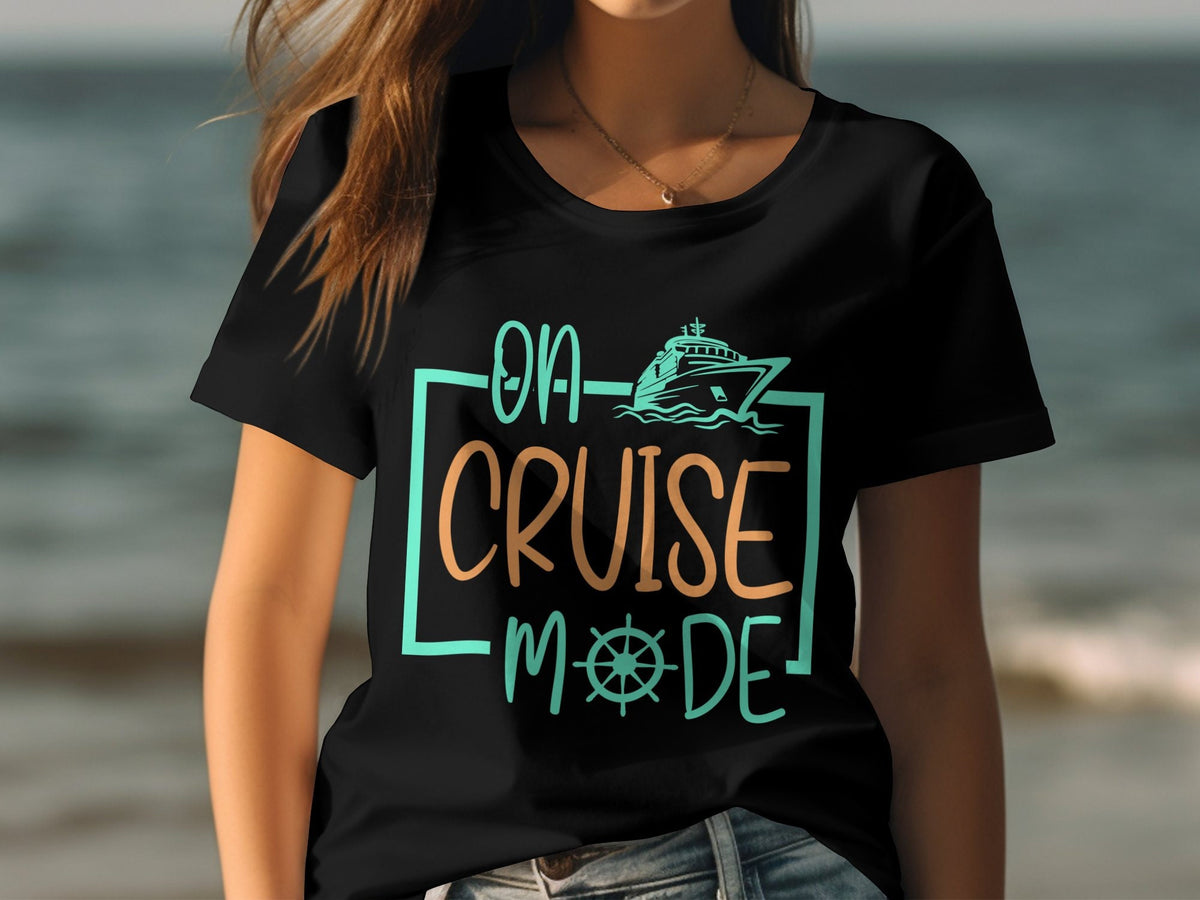 On Cruise Mode TShirt Women39s Ladyfit Cruise Top Great for Cruise Holiday Fun Vacation Tee Cruise Ship Shirt Graphic Tee – Premium Graphic · High-Quality Print