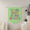 Cute Reading Teacher Wall Pennant for Kindergarten Teacher or Elementary Principal Cool Kids Read Books Colorful Bookish Gift Book Lover Graphic Tee – Feel-Good Design · High-Quality Print