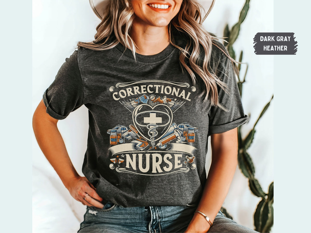 Correctional Nurse shirt corrections nurse tshirt gift for correctional nurse correctional nurse Tshirt Correctional Nurse gift Prison rn Graphic Tee – Soft Feel · Must-Have Style