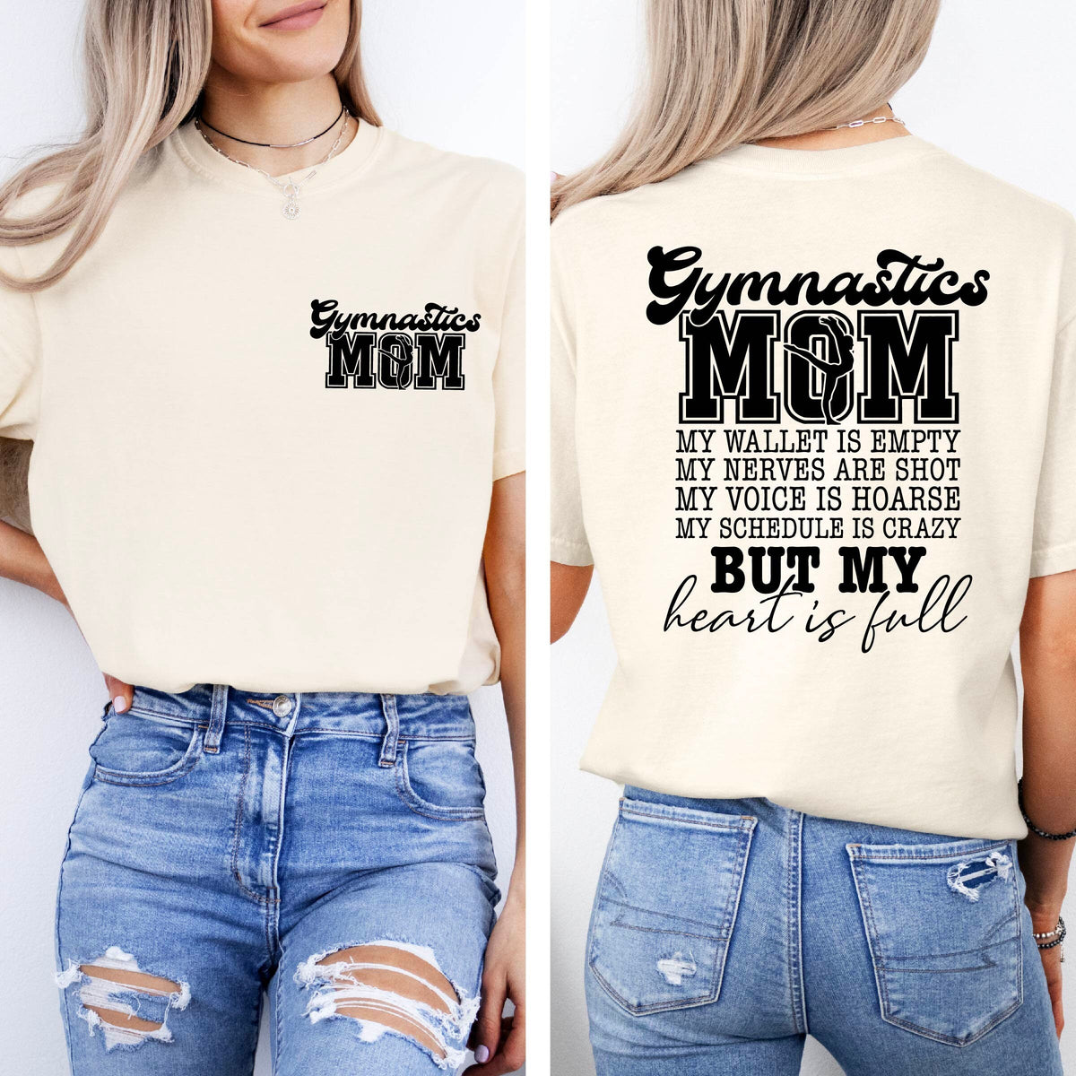 Gymnastics Mom My Wallet is Empty Shirt Gymnastics Mom T Shirt Gymnastics Vibes Shirt Gymnastics Mama Shirt Gymnast Mama Graphic Tee – Everyday Comfort · Perfect For Daily Wear