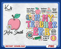 Custom In My Teacher Era Png Cool Teacher Era Png Teacher Shirt Png Back To School Retro Png 1st Day Of School Png Groovy Teacher Png Graphic Tee – Bold Style · Top Pick For Any Outfit