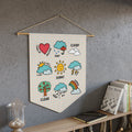 Cute Weather Pattern Wall Pennant Second Grade Teacher Elementary Education Graduation Gift for Friend Teaching Elementary Science Classes Graphic Tee – Aesthetic Look · High-Quality Print