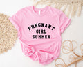 Pregnant Girl Summer Shirt Pregnant Shirt Mom To Be Shirt Baby Announcement Tee Pregnancy Reveal Summer Pregnant Gift Gift for New Mom Graphic Tee – Soft Feel · Perfect For Daily Wear