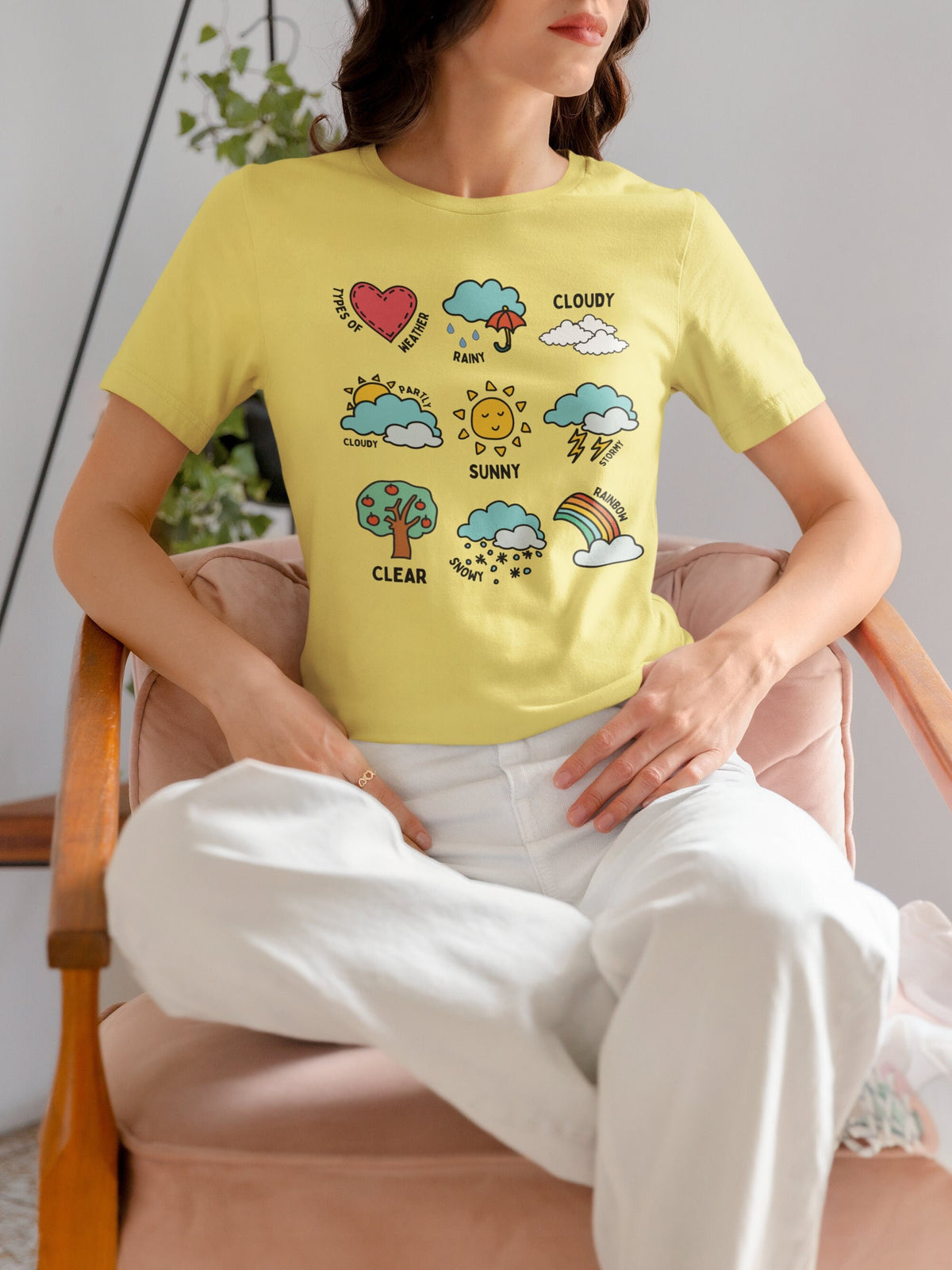 Cute Weather Pattern Tee Shirt for Second Grade Teacher Elementary Education Graduation Gift for Friend Teaching Elementary Science Classes Graphic Tee – Everyday Comfort · Great Gift For Fans