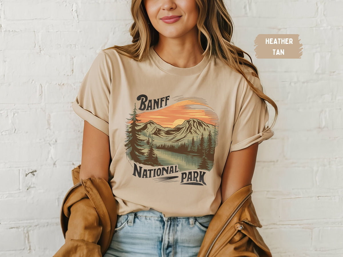 Vintage Banff National Park Shirt Banff tshirt Banff tee Canadian Rockies gift Rocky Mountains Canada T shirt Banff Souvenir Banff gifts Graphic Tee – Feel-Good Design · High-Quality Print