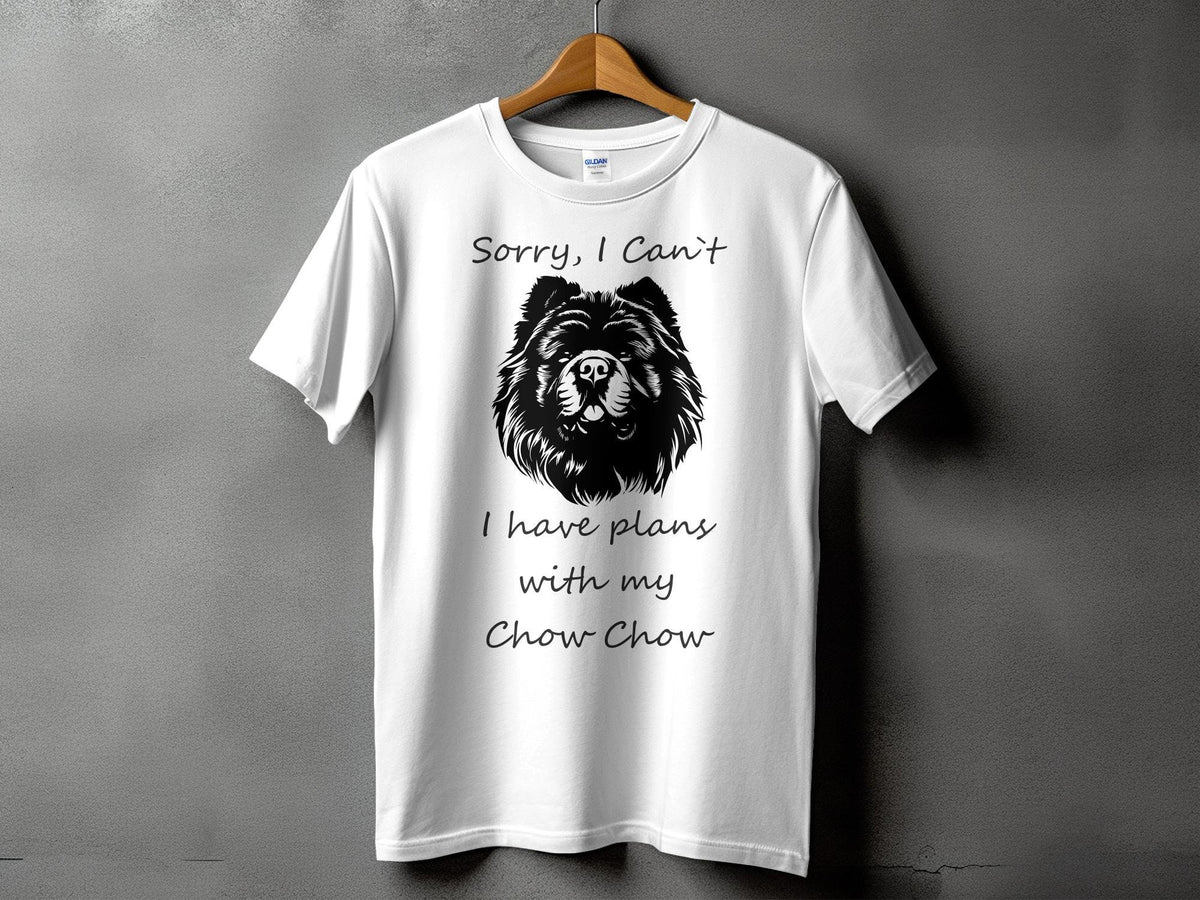 Sorry I Can39t I Have Plans With My Chow Chow Cute Dog Lover TShirt Funny Pet Owner Tee Chow Chow Dog Design Graphic Tee – Warm & Stylish · Trending Graphic Apparel