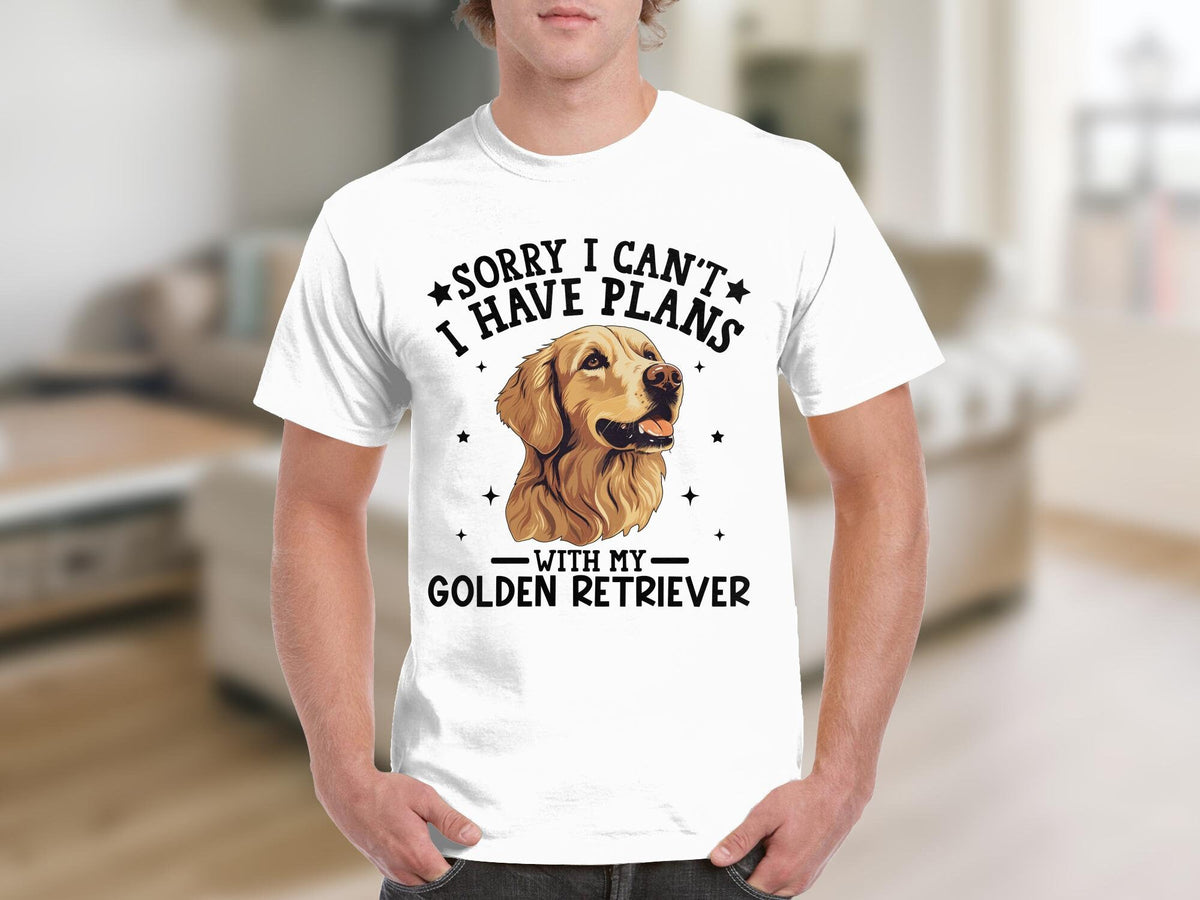 Dog T Shirt Sorry I Can39t I Have Plans With My Golden Retriever TShirt Dog Lovers Gifts Birthday Gifts For Animal Lovers Cute Dog Shirt Graphic Tee – Feel-Good Design · Great Gift For Fans