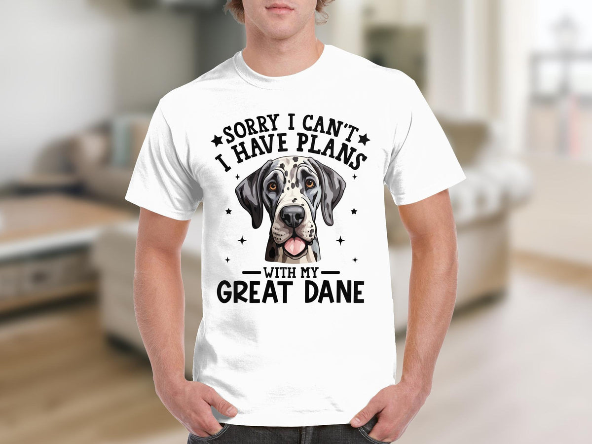Dog T Shirt Sorry I Can39t I Have Plans With My Great Dane Dog Lover TShirt Dog Gifts Birthday Gifts For Animal Lovers Great Dane Gifts Graphic Tee – Fan Favorite · Perfect For Daily Wear