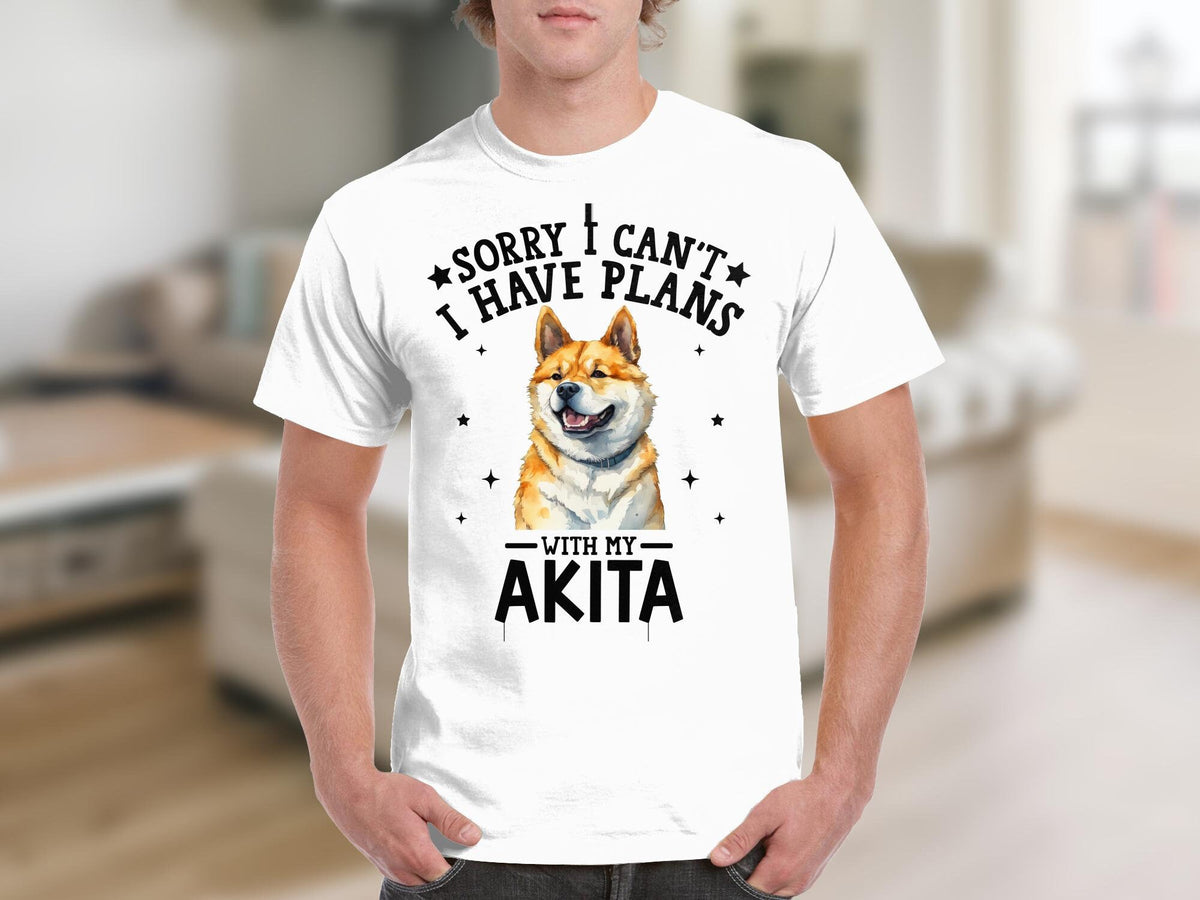 Dog T Shirt Sorry I Can39t I Have Plans With My Akita TShirt Dog Lovers Gifts Birthday Gifts for Animal Lovers Cute Akita Dog Shirt Graphic Tee – Fan Favorite · Top Pick For Any Outfit