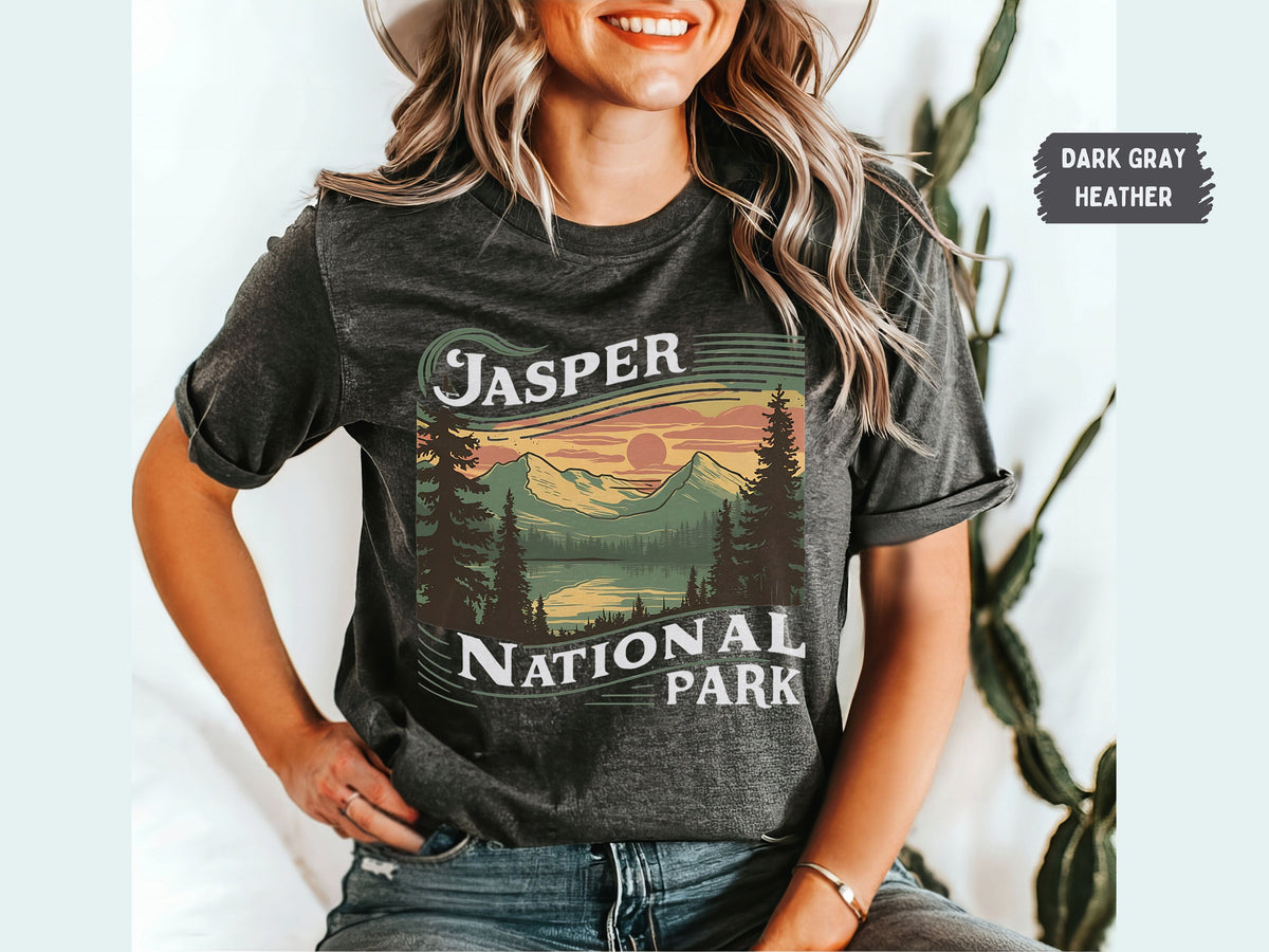 Vintage Jasper National Park Shirt Jasper tshirt Jasper tee Canadian Rockies gift Rocky Mountains Canada gift Jasper Souvenir Jasper gift Graphic Tee – Aesthetic Look · Perfect For Daily Wear