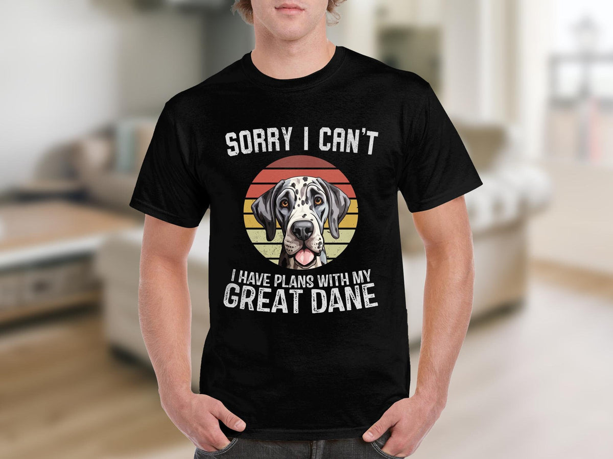 Dog T Shirt Sorry I Can39t I Have Plans With My Great Dane TShirt Dog Lovers TShirt Great Dane Dog Gifts Animal Lovers Tee Graphic Tee – Everyday Comfort · High-Quality Print