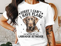 Dog T Shirt Sorry I Can39t I Have Plans With My Labrador Retriever Women39s Ladyfit Dog TShirt Perfect for Dog Lovers Casual Graphic Tee Graphic Tee – Bold Style · Top Pick For Any Outfit