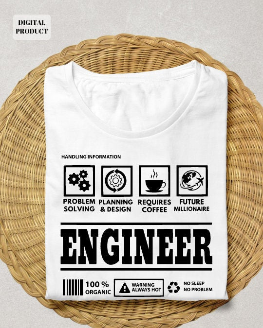 Engineering svg engineer definition svg profession svg for cricut profession quote handling information svg college svg SVG Cricut Graphic Tee – Bold Style · Great Gift For Fans