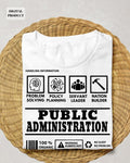 Public administration svg publi ad definition svg profession cricut profession quote handling information svg college svg SVG Cricut Graphic Tee – Cozy Vibes · High-Quality Print