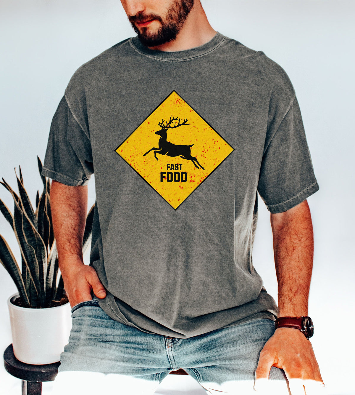 Funny Hunting T Shirt Fast Food Deer Unhinged shirt Hunters Shirt Fathers Day Gift Grandpa Tee Gift for Husband Graphic Tee – Fan Favorite · Perfect For Daily Wear