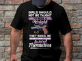Girls Should Not Be Taught To Seek A Knight Taught To Use Sword Themselves Graphic T Shirt Statement Tee Empowerment Shirt Graphic Tee – Soft Feel · Top Pick For Any Outfit