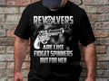 Revolvers Are Like Fidget Spinners But For Men T Shirt Funny Graphic Tee Cool Gun Lover Shirt Humorous Casual Wear Top Graphic Tee – Premium Graphic · High-Quality Print