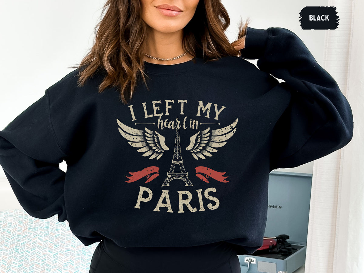 Paris France Sweatshirt France Crewneck Moving to Paris Gift Paris Travel Gift Eiffel Tower Souvenir Paris Honeymoon Bonjour Sweater Sweatshirt – Bold Style · Trending Graphic Apparel