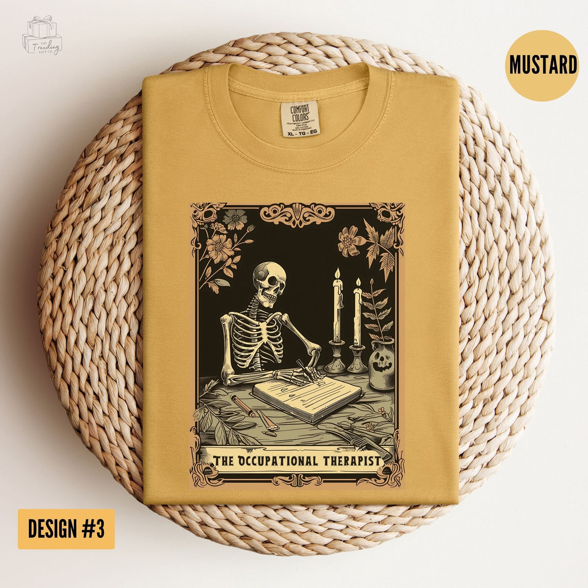 Occupational Therapist Skull Tarot ShirtComfort Colors Ot GiftsRetro Therapist Sped Teacher Cota Shirt Skeleton Tee Graphic Tee – Bold Style · Perfect For Daily Wear