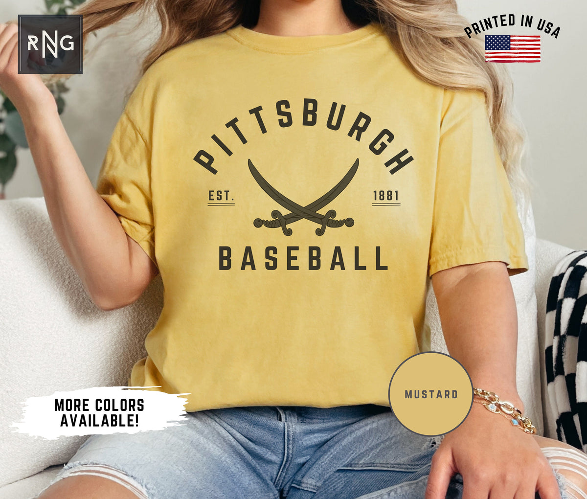 Pittsburgh Baseball Shirt Pirate Baseball Gameday Shirt Retro Pittsburgh Sports Fan Apparel Trendy Pirate Baseball Fan Gift Idea Graphic Tee – Everyday Comfort · Must-Have Style