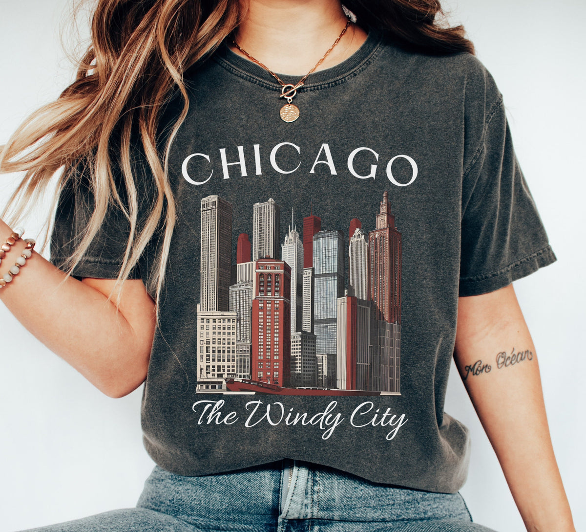 Chicago Tshirt The Windy City Gift Tee Graphic Tee – Cozy Vibes · Top Pick For Any Outfit