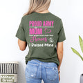 Proud Army Mom T Shirt Most People Never Meet Their Heroes I Raised Mine Military Mama Shirt Gift Idea for Mothers of Army Infantry Soldiers Graphic Tee – Fan Favorite · Trending Graphic Apparel