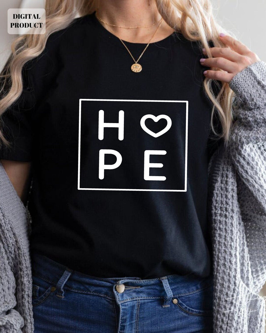 Hope SVG Cut File Hope Svg Cricut Layered SVG and PNG Commercial Use Graphic Tee – Easygoing Wear · Great Gift For Fans