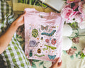 Boho Insect Tee Shirt for Entomologist Cute Birthday Gift for Friend Who Loves Bugs 90s Throwback Eclectic Grandma TShirt with Flowers Graphic Tee – Aesthetic Look · Must-Have Style