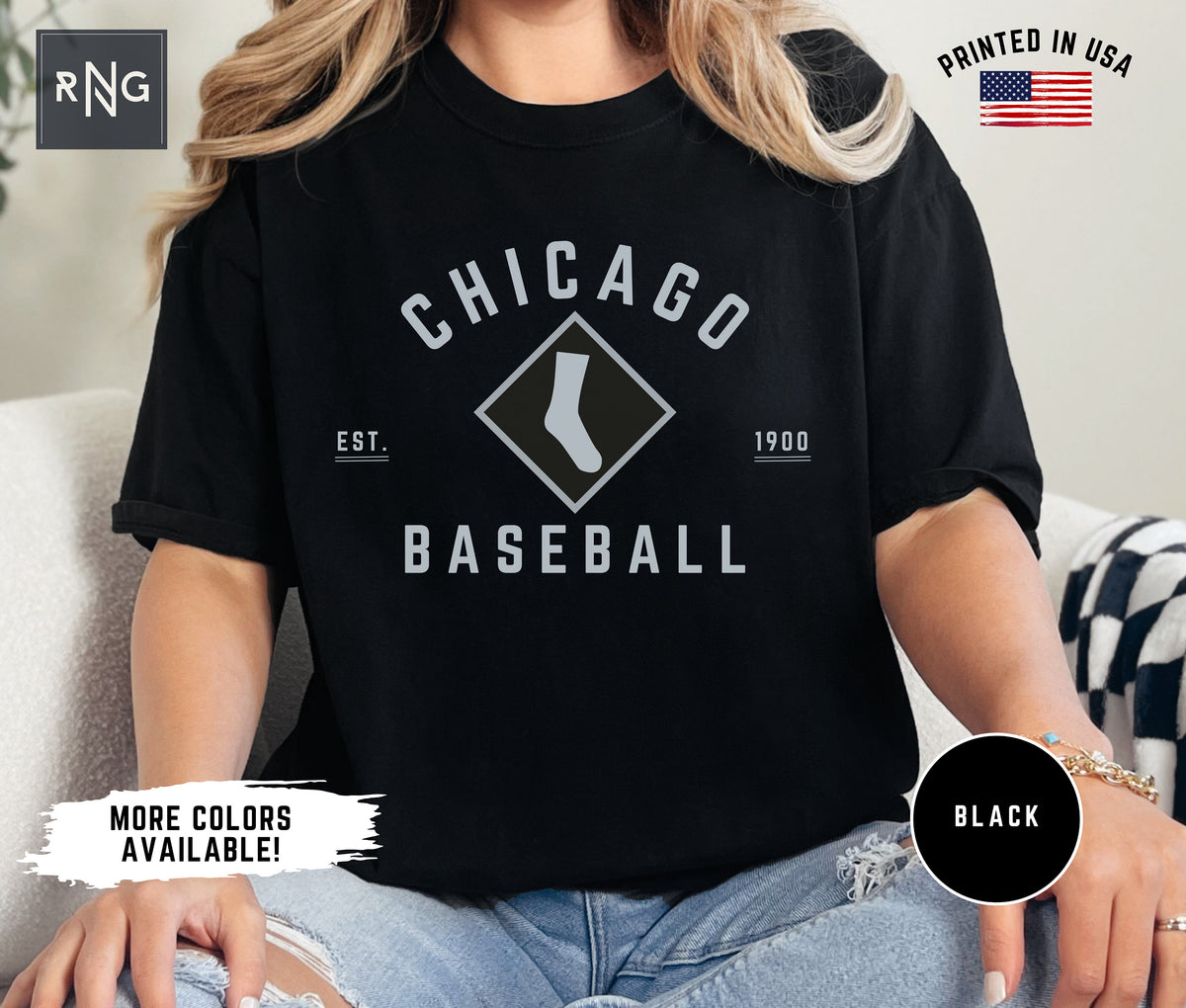 Chicago Baseball Shirt White Socks Baseball Gameday Tshirt Retro White Socks Shirt Chicago Sports Apparel White Socks Fan Gift Idea Graphic Tee – Aesthetic Look · Trending Graphic Apparel
