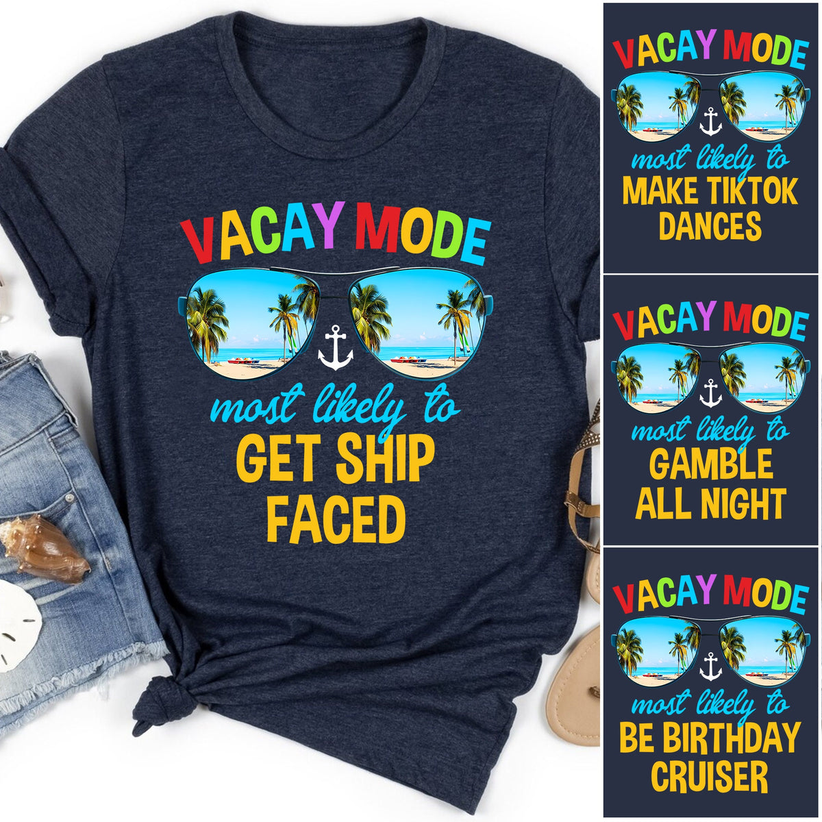 Most Likely To Matching Shirts for Family Friends Vacay Mode Shirt Summer Vacation T shirts Girls Trip Shirt Matching Vacation Shirt Graphic Tee – Everyday Comfort · Must-Have Style