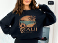 Maui Hawaii Sweatshirt Maui Vintage Sweater Hawaii Vacation Trip Souvenir Beach shirt Aloha State coconut girl gift Maui beachy Sweatshirt Sweatshirt – Cozy Vibes · Must-Have Style