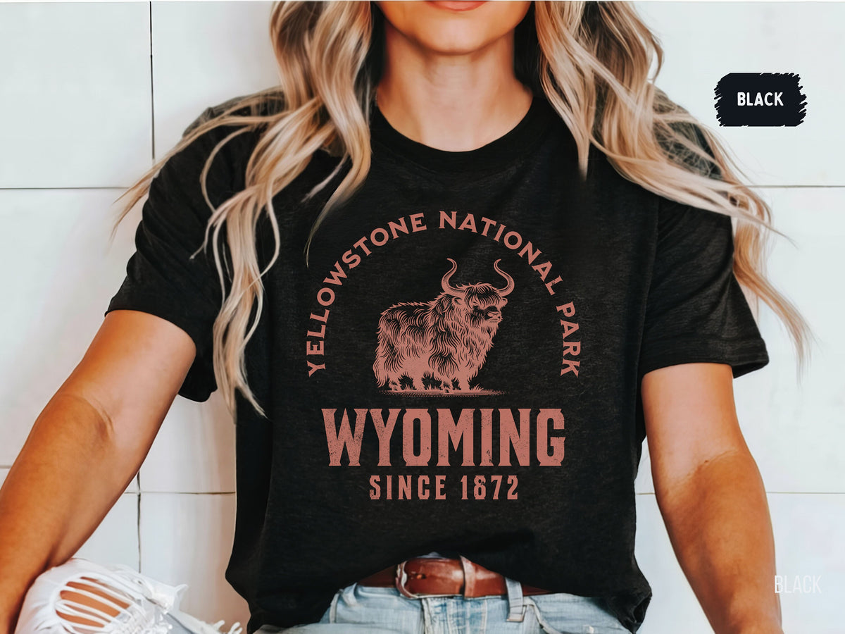Vintage Yellowstone Shirt Retro Yellowstone National Park T Shirt Wyoming Vintage Inspired Tshirt Yellowstone National Park Souvenir tee Graphic Tee – Soft Feel · Top Pick For Any Outfit