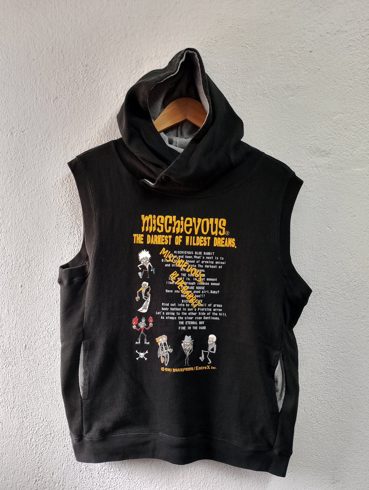 Mischievous sleeveless hoodie sweatshirt L Hoodie – Everyday Comfort · High-Quality Print