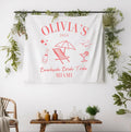 Beachside Bride Tribe Miami Bach Banner Tapestry Custom Bridal Coastal Bach Banner Bachelorette Weekend Backdrop Bridal Party Welcome Graphic Tee – Warm & Stylish · Great Gift For Fans