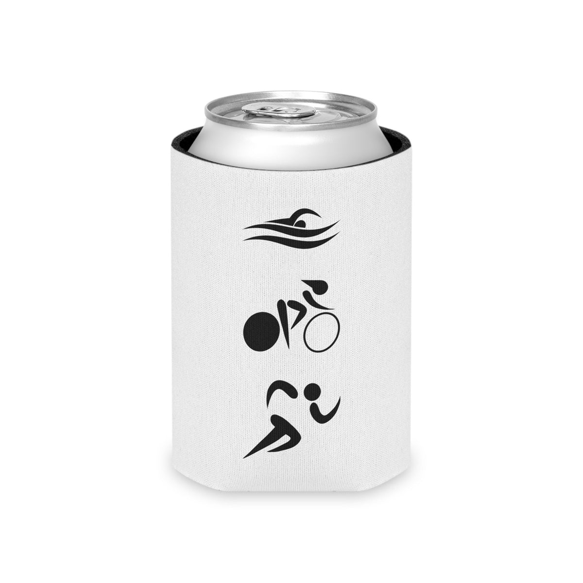 Triathlon Logo Style Can Cooler Triathlon Drink Koozie Triathlete Drink Holder Sports Can Cooler Triathlon Accessories Triathlete gifts Graphic Tee – Warm & Stylish · Great Gift For Fans