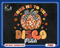 Take Me To The Pumpkin Patch Png Retro Halloween Png Fall Pumpkin Png Disco Ball Pumpkin Png Autumn Png Soft Girl PngPumpkin Girly Png Graphic Tee – Premium Graphic · Trending Graphic Apparel