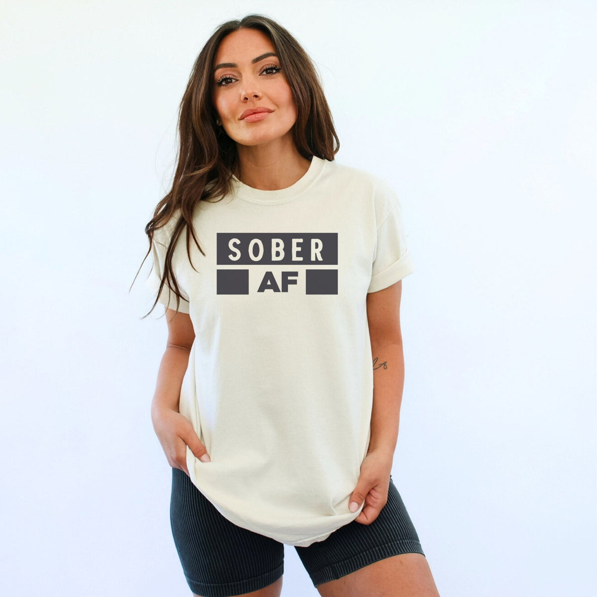 Sober AF Shirt Sobriety Shirt Sober Shirt Sobriety Gift Inspiration Recovery Shirt Recovery Gift Sober Gifts Sobriety Birthday Gift Graphic Tee – Premium Graphic · High-Quality Print