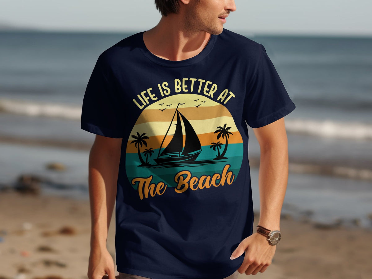 Life Is Better At The Beach TShirt Beach Life TShirt Cruise Holiday Tee Vacation Shirt Nautical TShirt Sea Lover TShirt Graphic Tee – Premium Graphic · Top Pick For Any Outfit