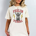 Feeling Feral Shirt Retro Mom Clothes Mom39s Birthday TShirt New Mom Pregnancy Outfit New Mom Gift Graphic Tee – Soft Feel · Great Gift For Fans