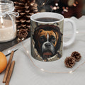 Coffee Mug Boxer Dog Peeking Through Wall Unique Boxer Dog Art Mug Humorous Pet Lover Gift Funny Boxer Coffee Mug Dog Owner Gift Graphic Tee – Aesthetic Look · Top Pick For Any Outfit