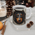 Coffee Mug Cute Dachshund Unique Dog Lover Gift Adorable Pet Illustration Tea Mug Animal Artwork Mug Fun Puppy Design Graphic Tee – Fan Favorite · Perfect For Daily Wear
