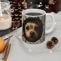 Coffee Mug Cute Dog Breaking Through Wall Art Adorable Puppy Expression Unique Dog Lovers Gift Cute Pet Mug Funny Puppy Mug Graphic Tee – Premium Graphic · Must-Have Style