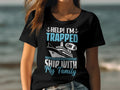Help I39m Trapped On A Ship With My Family Cruise Vacation TShirt Funny Cruise Shirt Womens Ladyfit Great For Cruise Holiday Graphic Tee – Cozy Vibes · Great Gift For Fans