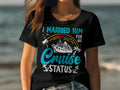 I Married Him Cruise TShirt Womens Ladyfit Cruise Holiday Shirt Fun Vacation Tee Perfect for Cruises Cute Cruise Apparel Graphic Tee – Feel-Good Design · Great Gift For Fans