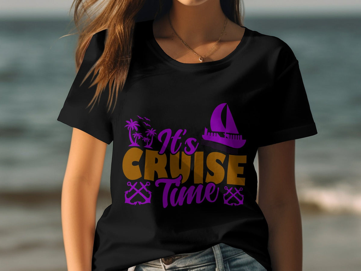 Its Cruise Time TShirt Womens Ladyfit Cruise Shirt Great Cruise Holiday Top Vacation Apparel Nautical Theme Tee Cruise Lover Gift Graphic Tee – Warm & Stylish · Must-Have Style