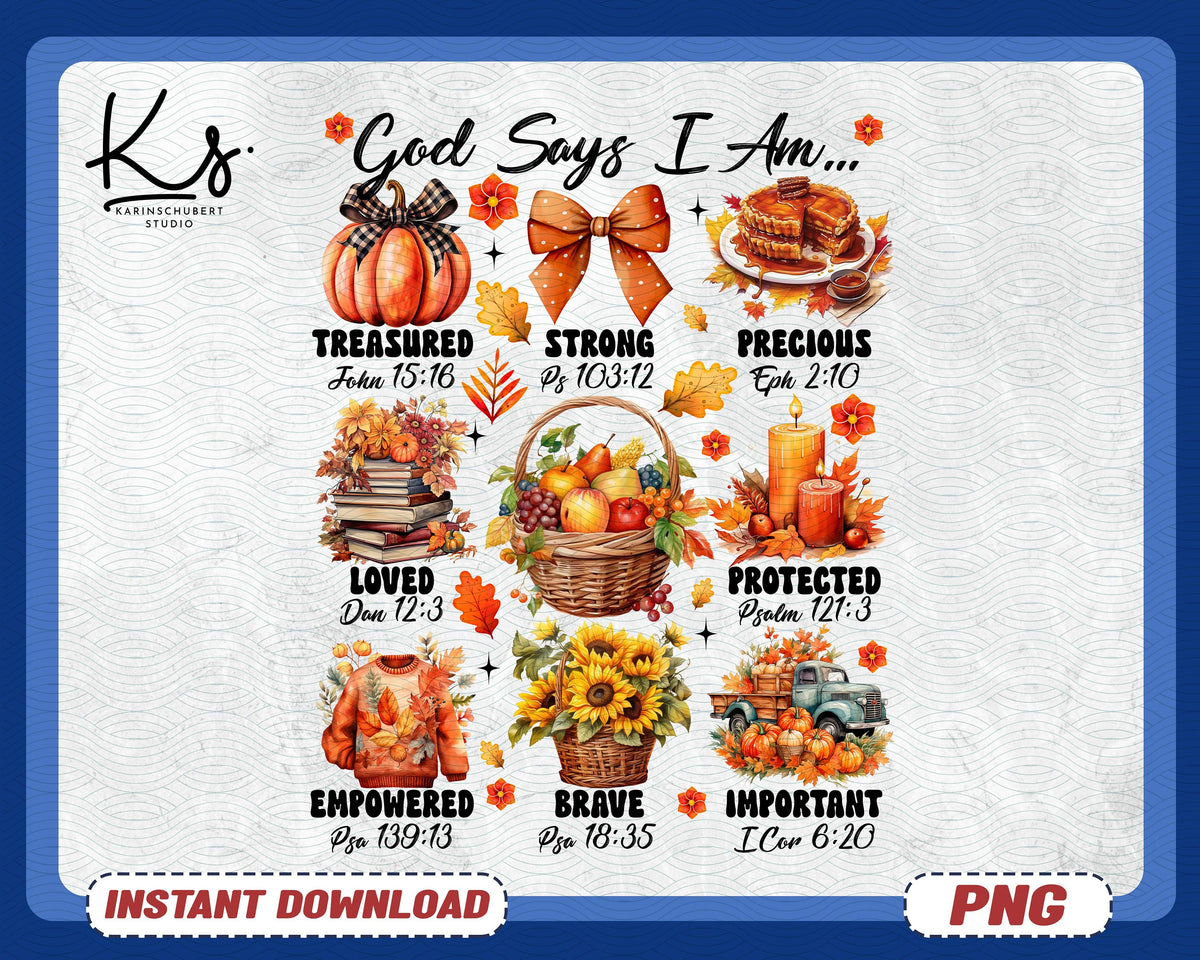 Fall Coquette Bow Png God Says You Are Png Retro Fall Pumpkin Bow Png Bible Verse Png Autumn Pumpkin Png Cross Png Christian Png Graphic Tee – Everyday Comfort · High-Quality Print