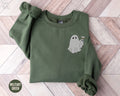 Embroidered Espresso Martini Ghost SweatshirtHalloween Coffee Lovers Gift Cocktail CrewneckLittle Ghost Alcoholic GiftsHalloween Sweater Sweatshirt – Bold Style · Perfect For Daily Wear
