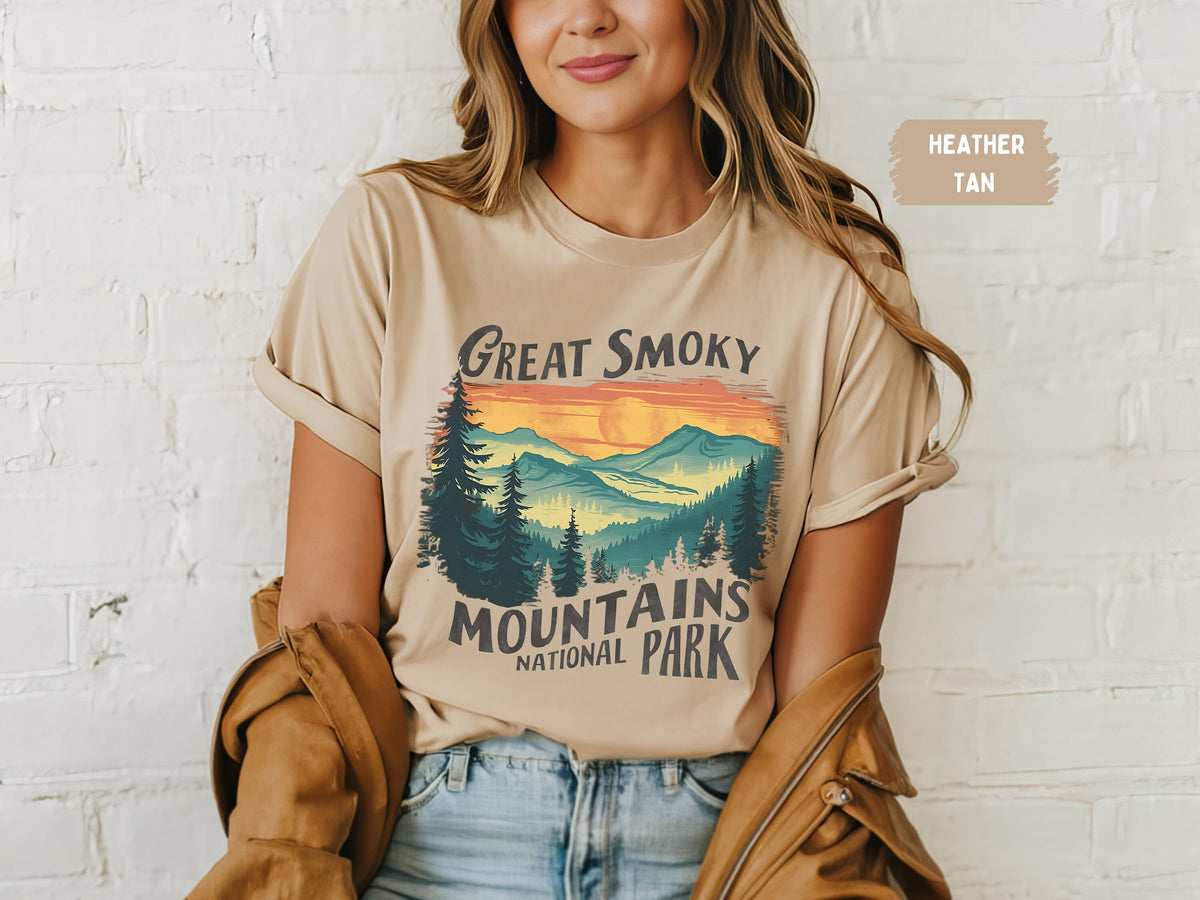 Great Smoky Mountains Shirt Tennessee shirt Great Smoky Mountains National Park tee Great Smoky Mountains Sweater Hiking Shirt Granola Girl Graphic Tee – Everyday Comfort · Top Pick For Any Outfit