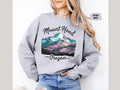 Mount Hood National Forest Sweatshirt Retro Oregon Sweatshirt Mount Hood Sweater Mount Hood Retro shirt Oregon Crewneck Granola Girl Sweatshirt – Soft Feel · High-Quality Print
