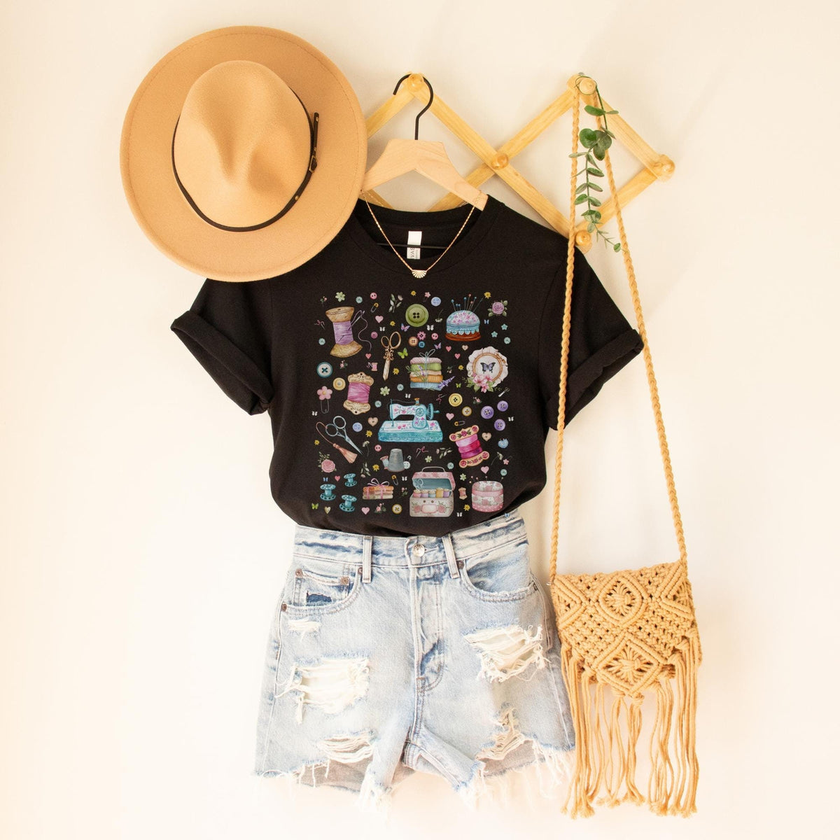 Boho Seamstress Tee Shirt Gift for Mom Who Loves to Sew Cute Whimsical TShirt for Sewing Lover Gift for Seamstress or Friend Who Sews Graphic Tee – Warm & Stylish · Top Pick For Any Outfit